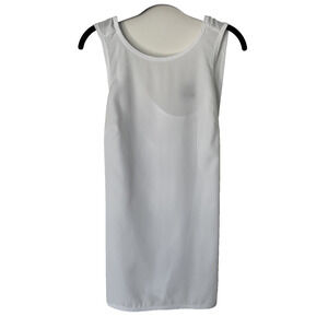W by Worth - White Dress Top Sleeveless, Unique Crossback, Women's Size 2